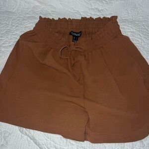 Streetwear Society High Waist Brown Shorts